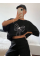 Baskılı Oversize T-shirt - Siyah Baskılı Oversize T-shirt - Siyah