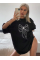 Baskılı Oversize T-shirt - Siyah Baskılı Oversize T-shirt - Siyah