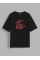Baskılı Oversize T-shirt - Siyah Baskılı Oversize T-shirt - Siyah
