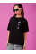 Baskılı Oversize T-shirt - Siyah Baskılı Oversize T-shirt - Siyah