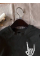 Erkek Baskılı Oversize T-shirt - Siyah
