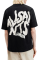 Erkek Baskılı Oversize T-shirt - Siyah