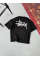 Erkek Baskılı Oversize T-shirt - Siyah