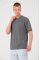 Erkek 24/1 Düz A Kalite Oversize T-shirt - Antrasit
