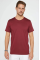 Erkek 24/1 Düz A Kalite Oversize T-shirt - Bordo