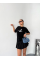 Kısa Kol Baskılı T-shirt - Siyah Kısa Kol Baskılı T-shirt - Siyah