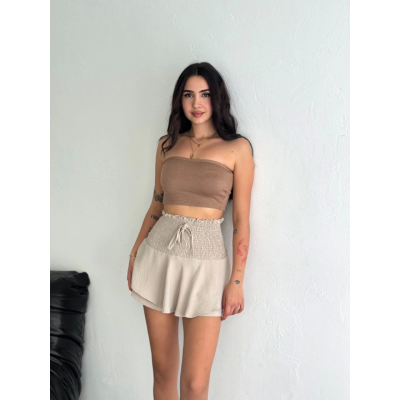 Ayrobin Şortlu Etek - Bej Ayrobin Şortlu Etek - Bej