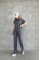 Osy Modal Yumuşak Dokulu Kumaş Bisiklet Yaka Kısa Kollu Takım - Füme Osy Modal Yumuşak Dokulu Kumaş Bisiklet Yaka Kısa Kollu Takım - Füme