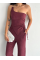 Asimetrik Crop Pantalon Ikili Takım - Gül Kurusu Asimetrik Crop Pantalon Ikili Takım - Gül Kurusu
