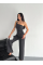 Asimetrik Crop Pantalon Ikili Takım - Füme Asimetrik Crop Pantalon Ikili Takım - Füme