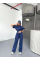 Osy Modal Yumuşak Dokulu Kumaş Kısa Kollu Bluz Rahat Pantalon Ikili Takım- Lacivert Osy Modal Yumuşak Dokulu Kumaş Kısa Kollu Bluz Rahat Pantalon Ikili Takım- Lacivert