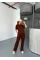 Osy Modal Yumuşak Dokulu Kumaş Kısa Kollu Bluz Rahat Pantalon Ikili Takım- Kahverengi Osy Modal Yumuşak Dokulu Kumaş Kısa Kollu Bluz Rahat Pantalon Ikili Takım- Kahverengi