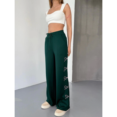 Osy Modal Yumuşak Dokulu Kumaş Nakış Işlemeli Rahat Bol Paça Eşofman Pantalon - Haki Osy Modal Yumuşak Dokulu Kumaş Nakış Işlemeli Rahat Bol Paça Eşofman Pantalon - Haki