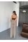 Osy Modal Yumuşak Dokulu Kumaş Nakış Işlemeli Rahat Bol Paça Eşofman Pantalon - Bej Osy Modal Yumuşak Dokulu Kumaş Nakış Işlemeli Rahat Bol Paça Eşofman Pantalon - Bej