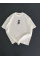Baskılı Oversize Bisiklet Yaka T-shirt - Beyaz