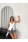 Askılı Dekolte Deraylı Bluz Crop - Beyaz Askılı Dekolte Deraylı Bluz Crop - Beyaz