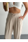Yüksel Bel Rahat Paça Pantalon - Kırık Beyaz Yüksel Bel Rahat Paça Pantalon - Kırık Beyaz