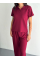 Osy Modal Yumuşak Dokulu Kumaş Kısa Kollu Yakalı T-shirt Pantalon Ikili Takım- Bordo Osy Modal Yumuşak Dokulu Kumaş Kısa Kollu Yakalı T-shirt Pantalon Ikili Takım- Bordo