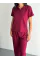 Osy Modal Yumuşak Dokulu Kumaş Kısa Kollu Yakalı T-shirt Pantalon Ikili Takım- Bordo Osy Modal Yumuşak Dokulu Kumaş Kısa Kollu Yakalı T-shirt Pantalon Ikili Takım- Bordo