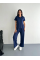 Osy Modal Yumuşak Dokulu Kumaş Kısa Kollu Yakalı T-shirt Pantalon Ikili Takım- Lacivert Osy Modal Yumuşak Dokulu Kumaş Kısa Kollu Yakalı T-shirt Pantalon Ikili Takım- Lacivert