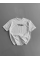 Baskılı Oversize Bisiklet Yaka T-shirt - Beyaz