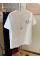 Baskılı Oversize Bisiklet Yaka T-shirt - Beyaz Baskılı Oversize Bisiklet Yaka T-shirt - Beyaz