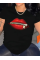 Baskılı Oversize Bisiklet Yaka T-shirt - Siyah Baskılı Oversize Bisiklet Yaka T-shirt - Siyah