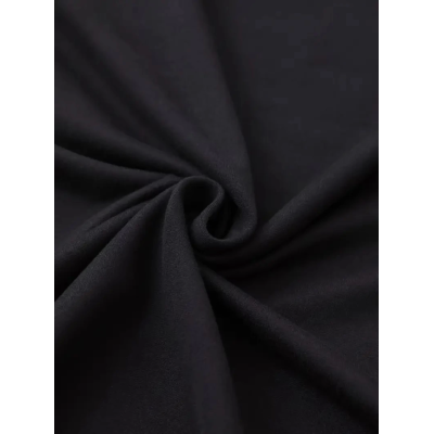 Baskılı Oversize Bisiklet Yaka T-shirt - Siyah Baskılı Oversize Bisiklet Yaka T-shirt - Siyah