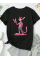 Baskılı Oversize Bisiklet Yaka T-shirt - Beyaz
