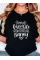 Baskılı Oversize Bisiklet Yaka T-shirt - Siyah Baskılı Oversize Bisiklet Yaka T-shirt - Siyah