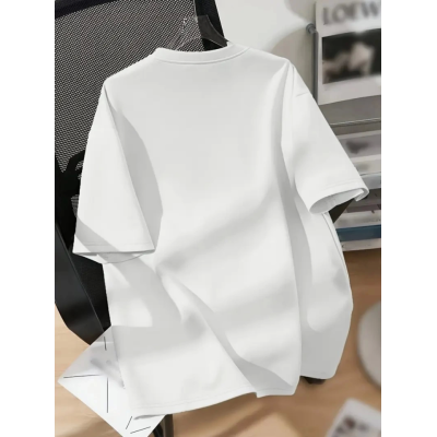 Baskılı Oversize Bisiklet Yaka T-shirt - Beyaz Baskılı Oversize Bisiklet Yaka T-shirt - Beyaz
