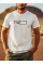 Baskılı Oversize Bisiklet Yaka T-shirt - Beyaz