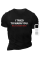 Baskılı Oversize Bisiklet Yaka T-shirt - Siyah
