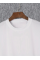 Baskılı Oversize Bisiklet Yaka T-shirt - Beyaz