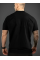 Baskılı Oversize Bisiklet Yaka T-shirt - Siyah