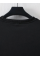 Baskılı Oversize Bisiklet Yaka T-shirt - Siyah