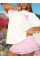 Fiyonk Baskılı Oversize Bisiklet Yaka T-shirt - Beyaz Fiyonk Baskılı Oversize Bisiklet Yaka T-shirt - Beyaz