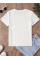 Fiyonk Baskılı Oversize Bisiklet Yaka T-shirt - Beyaz Fiyonk Baskılı Oversize Bisiklet Yaka T-shirt - Beyaz