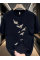 Baskılı Oversize Bisiklet Yaka T-shirt - Beyaz
