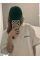 Baskılı Oversize Bisiklet Yaka T-shirt - Beyaz Baskılı Oversize Bisiklet Yaka T-shirt - Beyaz
