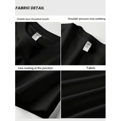 Baskılı Oversize Bisiklet Yaka T-shirt - Siyah Baskılı Oversize Bisiklet Yaka T-shirt - Siyah