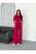 Osy Modal Yumuşak Dokulu Kumaş Bisiklet Yaka T-shirt Bol Paça Pantalon Ikili Takım -Bordo Osy Modal Yumuşak Dokulu Kumaş Bisiklet Yaka T-shirt Bol Paça Pantalon Ikili Takım -Bordo