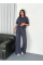 Osy Modal Yumuşak Dokulu Kumaş Bisiklet Yaka T-shirt Bol Paça Pantalon Ikili Takım -Antrasit Osy Modal Yumuşak Dokulu Kumaş Bisiklet Yaka T-shirt Bol Paça Pantalon Ikili Takım -Antrasit