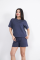 Osy Modal Yumuşak Dokulu Kumaş Bisiklet Yaka T-shirt Kısa Şort İkili Takım - Antrasit Osy Modal Yumuşak Dokulu Kumaş Bisiklet Yaka T-shirt Kısa Şort İkili Takım - Antrasit