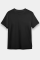 24/1 Düz Arka Sizin Tasarımınız Oversize T-shirt - Siyah